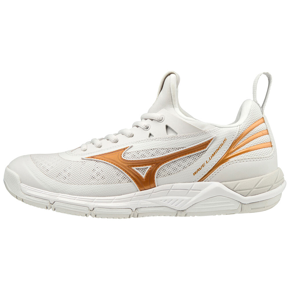 Womens Mizuno WAVE LUMINOUS Volleyball Shoes White Philippines (IGBDFV564)